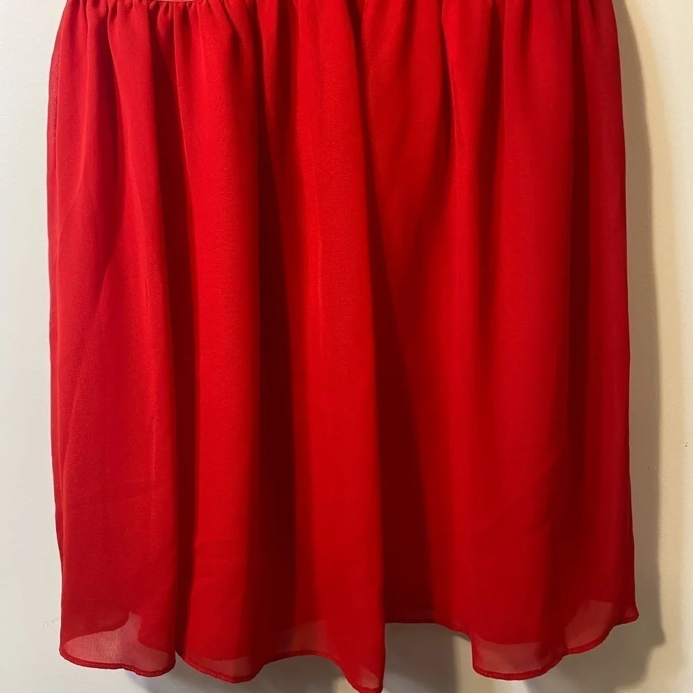 NWT Arc & Co Womens Lace Top Mini Red Dress Size Medium Prom Party Sexy - Picture 4 of 16